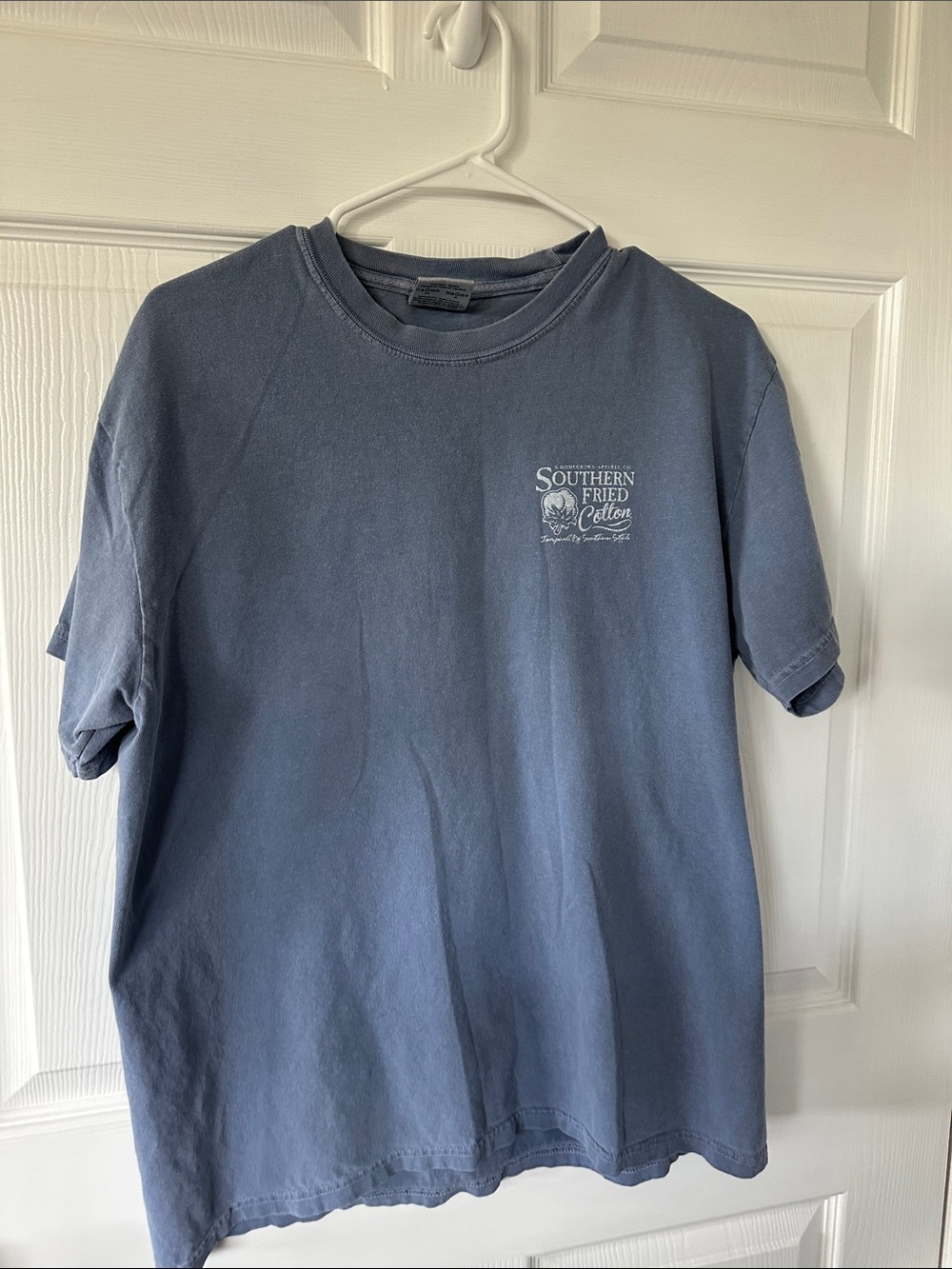 Southern Fried Cotton Men’s Slate Blue Short Sleeve Tee